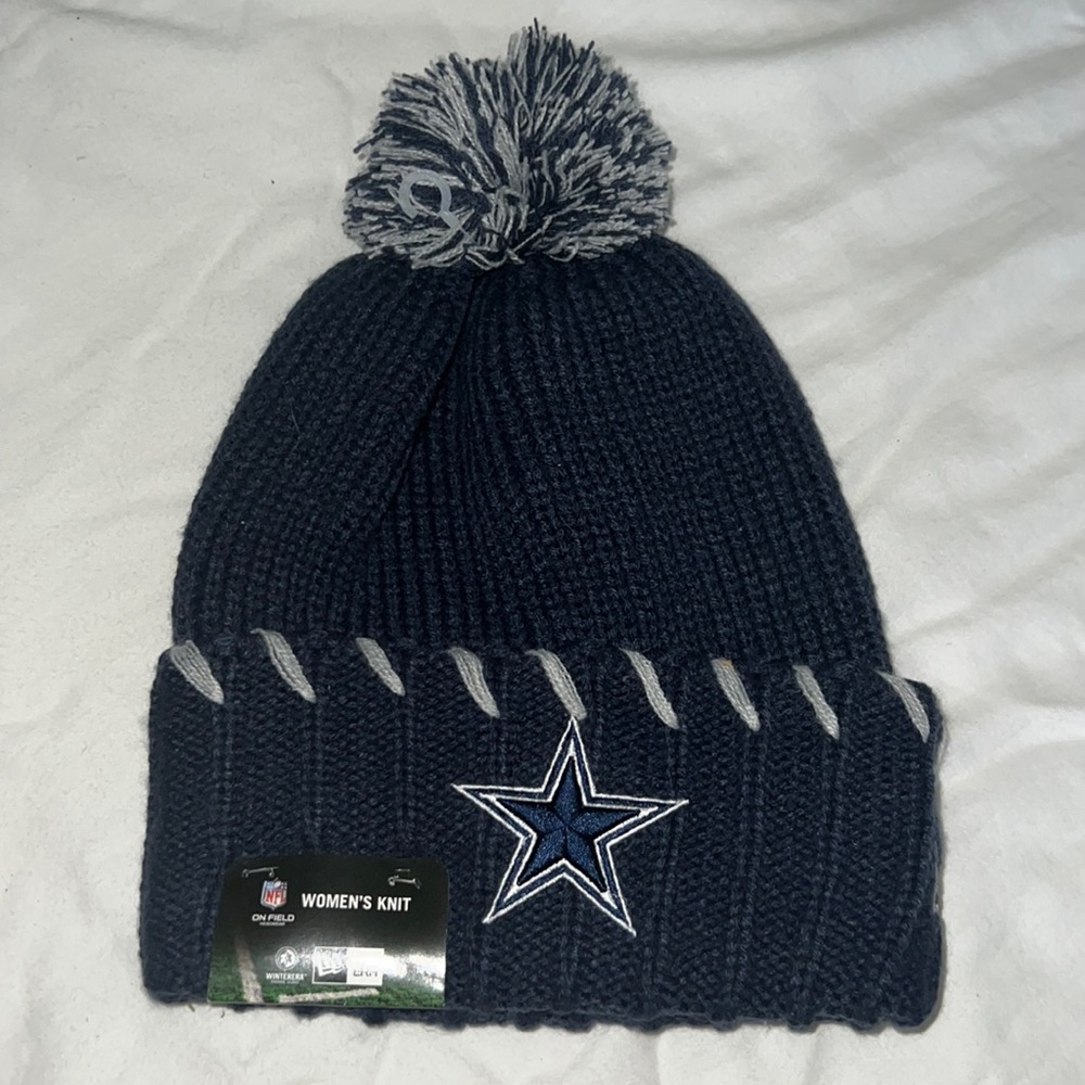 Womens Knit Cowboys Beanie NWT